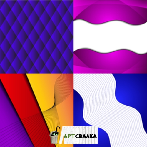 Абстрактные фоны - волны и линии  | Abstract backgrounds - waves and lines